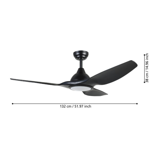 PLAFONSKI VENTILATOR LED TUNITAS SA SVETLOM 35127 EGLO - Image 5