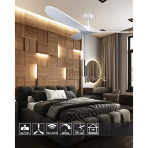 PLAFONSKI VENTILATOR KBS 5218 NICKEL + WOOD