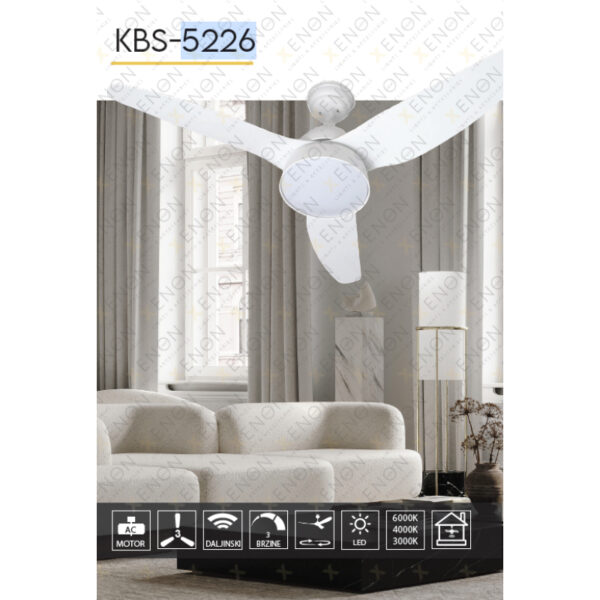 PLAFONSKI VENTILATOR KBS 5226 WHITE