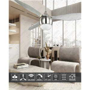 PLAFONSKI VENTILATOR KBS 4401 NICKEL XENON LIGHT