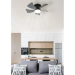 PLAFONSKI VENTILATOR LED HINES 03609A GLOBO LIGHTING - Slika 8