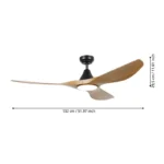 PLAFONSKI VENTILATOR PORTSEA SA SVETLOM 35113 EGLO - Slika 8