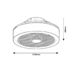 PLAFONSKI VENTILATOR LED DALFON 6857 RABALUX - Slika 9