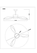 PLAFONSKI VENTILATOR RAMONA 03600 GLOBO - Slika 9