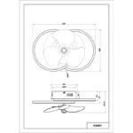 PLAFONSKI VENTILATOR LED KAREN 03661 GLOBO LIGHTING - Slika 9