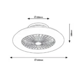 PLAFONSKI VENTILATOR LED DALFON 6859 RABALUX - Slika 10